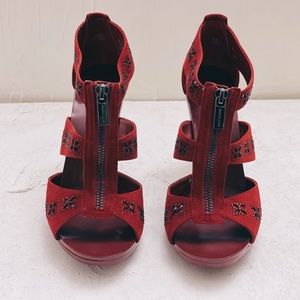 Michael Kors Berkley Floral T-Strap Sandal